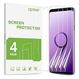 apiker [4 Stück TPU Schutzfolie für Samsung Galaxy S9, Samsung Galaxy S9 TPU Displayschutzfolie, mit Positionierhilfe blasenfrei, hohe Definition, hohe Empfindlichk