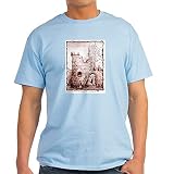 CafePress Crumbling Castle T-Shirt aus Baumwolle, Aschgrau Gr. M, hellb