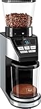 Melitta 1027-01 SST BK elektrische Kaffeemühle Calibra mit Kegelmahlwerk und LCD-Display, sowie integrierter Waage, 39 Mahlgradeinstellungen, Fassungsvermögen: 375 g, 160, schwarz/