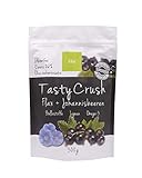 Elixi TastyCrush gemahlene Leinsamen mit Johannisbeeren - Leinsamen geschrotet, Flaxseed Powder mit Omega 3, Ballaststoffen und Protein, low carb, 300g