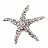 Broschennadeln, Tierbrosche, Strass-Brosche, Strass-Brosche, Seestern-Brosche, rot, blau, grün, blau, Tier, Seestern-Brosche für Frauen, Brosche, Anstecknadel, Schmuck Zubehör, Edelstahl,
