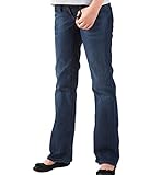 Christoff Umstandshose Schwangerschaftsjeans Schlaghose - Boot Cut - hoher Bund - elastisches Comfort-Bauchband - 367/95/84 - blau - 44 / L36