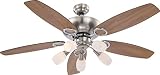 Deckenventilator Ventilator mit Zugschalter Beleuchtung Globo Jerry 0337/ 034037