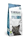 3+3 Promo - Yarrah Bio Katzenfutter trocken, 6 x 800g | Hochwertiges Premium Trockenfutter für Katzen | Hoher Nährstoffanteil | Futter für Katzen ab 12 Wochen mit Bio-Huhn und MSC F