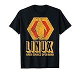 Linux Open Source Pinguin Nerd Himmel Geek Software T-S