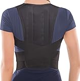 Geradehalter zur Haltungskorrektur für Damen und Herren/Rückenbandage für perfekte Haltung (Schwarz, large)