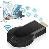 IUwnHceE Wireless-Screen-gerät WiFi Hdmi Receiver Bildschirm Mirroring-Adapter Für Android/iPhone/Ipad/Windows/Miracast/Mac Os Um Tv/Projektor/Monitor- Schw