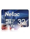 Netac Micro SD Karte 32 GB SDHC Fat32 90 MB/S UHS-1 für Fire Tablet und Smartphone (1 Pack)