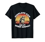 Schottische Highland Kuh Spirit Animal Love T-S