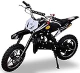 Kinder Mini Crossbike Delta 49 cc 2-takt Dirt Bike Dirtbike Pocket Cross (Schwarz)