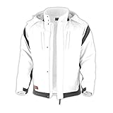 Winter-Softshelljacke Pro warme Arbeitsjacke Berufsbekleidung Maler,Trockenbau weiß-grau Gr.S-3XL (XL)