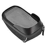 WOUPY Fahrradsitztasche, wasserdichter versteckter Kopfhörerstecker Reflektierendes Band auf beiden Seiten Polyester Fahrradtasche für Telefon für Schlü