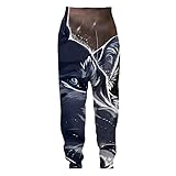 Jagd Tiere Wild Wolf 3D Druck Hose Herren Damen Schnee Sweatpants Streetwear Casual Jogger Hose, 1, XXXXXX-Larg