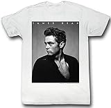 James Dean T-Shirt Portrait Weiß Gr. XXL, Schw