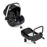 Hauck Babyschale Comfort Fix inkl. Isofix Base, ab Geburt bis 13 kg, ECE 44/04, Seitenaufprallschutz, Schw