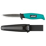 Wolfcraft 4086000 Outdoormesser mit gezahnter Klinge und Kö