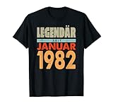 40. Geburtstag 40 Jahre Legendär seit Januar 1982 Geschenk T-S