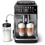 Saeco GranAroma Kaffeevollautomat SM6585/00 (16 Kaffeespezialitäten, 6 Benutzerprofile, Farbiges TFT-Display) E
