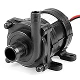 TSSS Brushless Mini Submersible Wasserpumpe 600L/H DC 12V 18W Kreiselpumpe Aquarium Gartenteich Fall Fisch Behälter Wasser Brunnen Unterhaltung- H-Max (Hubhöhe) 0-6m - keinen Steck