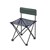 WEIJINGRIHUA Campingstühle Mit Rückenlehne Ultraleicht Tragbar Im Freien Campingmöbel Zum Angeln Wandern, 5 Farben (Color : Gray)