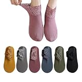 2021 Lace Warmer Socken, 6/8 Paar rutschfeste Low Cut Baumwollfutter No Show Spitzensocken für F