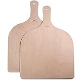 G.a HOMEFAVOR Pizzaschaufel/Pizzaschieber aus Holz 2er-S