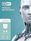 ESET NOD32 Antivirus 2021 | 1 Gerät | 1 Jahr | Windows (10, 8, 7 und Vista), macOS und Linux | Dow