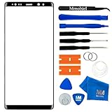 MMOBIEL Front Glas Reparatur Set kompatibel mit Samsung Galaxy Note 8 N950 (Schwarz) 6.3 Inch Display mit Werkzeug-S