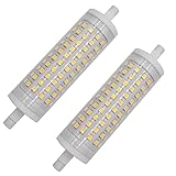 R7S-LED. Birne for Torchiere Stehleuchte, Badezimmerlicht, Projektor, dimmbar 118mm R7s LED AC220-240V, J118 LED Birnen, 15W(130 Watt-Äquivalent), Packung von 2 (Color : Warm white 3000K)