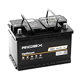 Autobatterie RIDEX 12 Volt 75, Ah 750, A/EN 1S0009 L 278mm B 175mm H 190mm NEU