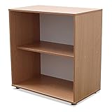 Elean Regal Aktenregal AR 01 Standregal Ordnerregal Bücherregal Büroregal Schrank Farbauswahl NEU (Buche)