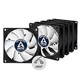 ARCTIC F8 PWM PST (5er Pack) - 80 mm PWM PST Gehäuselüfter, Case Fan mit PST-Anschluss (PWM Sharing Technology), reguliert RPM synchron, 300-2000 U/