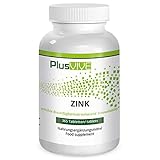 PlusVive - Zink Tabletten - hochdosiert: 25 mg reines Zink aus Zink Bisglycinate pro Tablette - 365 vegane Tabletten - Hergestellt in D