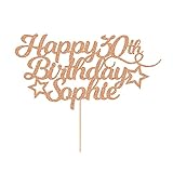 Happy Birthday Cake Topper angepasst mit jedem Alter Name Party Kuchen Dek