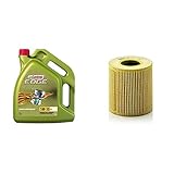 Castrol Edge 5W-30 M Motorenöl 5L + Mann Filter Ölfilter HU 711/51 X - Ölfilter Satz mit Dichtung/Dichtungssatz - Für PKW