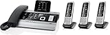 Gigaset DX800A Set mit 3X C430H Mobilteil - VoIP, ISDN, Anrufbeantworter, Bluetooth® ECO DECT