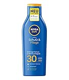 NIVEA SUN Sonnenmilch mit verbesserter Formel, Lichtschutzfaktor 30, 250 ml Flasche, Schutz & Pfleg