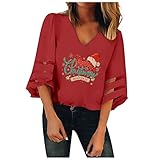 Weihnachten Herbst Klamotten Damen Weihnachtspullover Harry Potter Damen Damen t-Shirt asymmetrisches Oberteil Damen tie dye Sweatshirt Damen Hemd elegant Frauen Pullover sexy schöne Pullover D