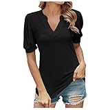 Asymmetrisches Shirt Big Shirt Damen Hemdbluse Schwarz Damen T-Shirts Karobluse Damen Tops Neckholder Shirt Sterne Oversize Shirt Damen Vintage Tops Shirts Tshirts Damen S