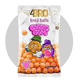 4BRO Broji Balls Bubble Gum - Süße Mais-Bällchen mit Kaugummi-Geschmack - Vegetarisch & Glutenfrei - 12 x 75 g