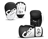 Starpro | C20 Boxhandschuhe & Box Pratzen für Harte Schläge & schnelles K.O. | Boxhandschuhe Männer, Boxhandschuhe Damen, Box Handschuh Herren Set, Boxen Sport, Box Training, Box H