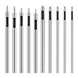 10 Stücke Leder Punch Set, 0.5-3.5mm Leder Hohl Locher, Hohl Punch, Leder Punch Werkzeug für Leder Machen DIY Werkzeug