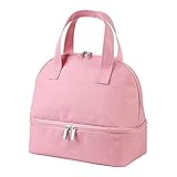 Moosunsa Lunchbox-Tasche - Tragbare Multifunktions-Lunchbox Doppellagige Isoliertasche Isolierte Thermo-Lunchbox-Tasche Für Leb