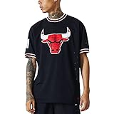 New Era Herren-T-Shirt Chicago Bulls NBA Oversized, Aufdruck Tee L