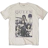 Queen 'Vintage Frame' (Sand) T-Shirt (2 extra Large)
