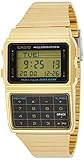 Casio Unisex-Armbanduhr Databank Digital Quarz Edelstahl beschichtet DBC-611G-1D