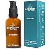 Bepurity Tagescreme mit Bio Aloe Vera und Ectoin - Gesichtscreme Hautpflege für Gesicht Feuchtigkeitscreme Gesichtspflege 50 ml für Damen Frauen Männer Herren vegan Naturkosmetik Made in Germany