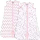 Comfy Cubs Pucksack für Neugeborene und Kleinkinder, niedlicher und bequemer Einteiler, Baumwollweichheit (Rosa, Größe M)