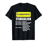 Auto KFZ Mechatroniker Stundenlohn Lustiges Geschenk Herren T-S