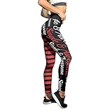 Eauptffy Leggings Sporthose Blickdicht Streetwear- Valentinstag Bedruckte Yogahose Yoga Sporthose Blickdicht Push Up Hohe Taille Stretch Trainingshose Gym Workout Fitness Jogginghose Sweatp